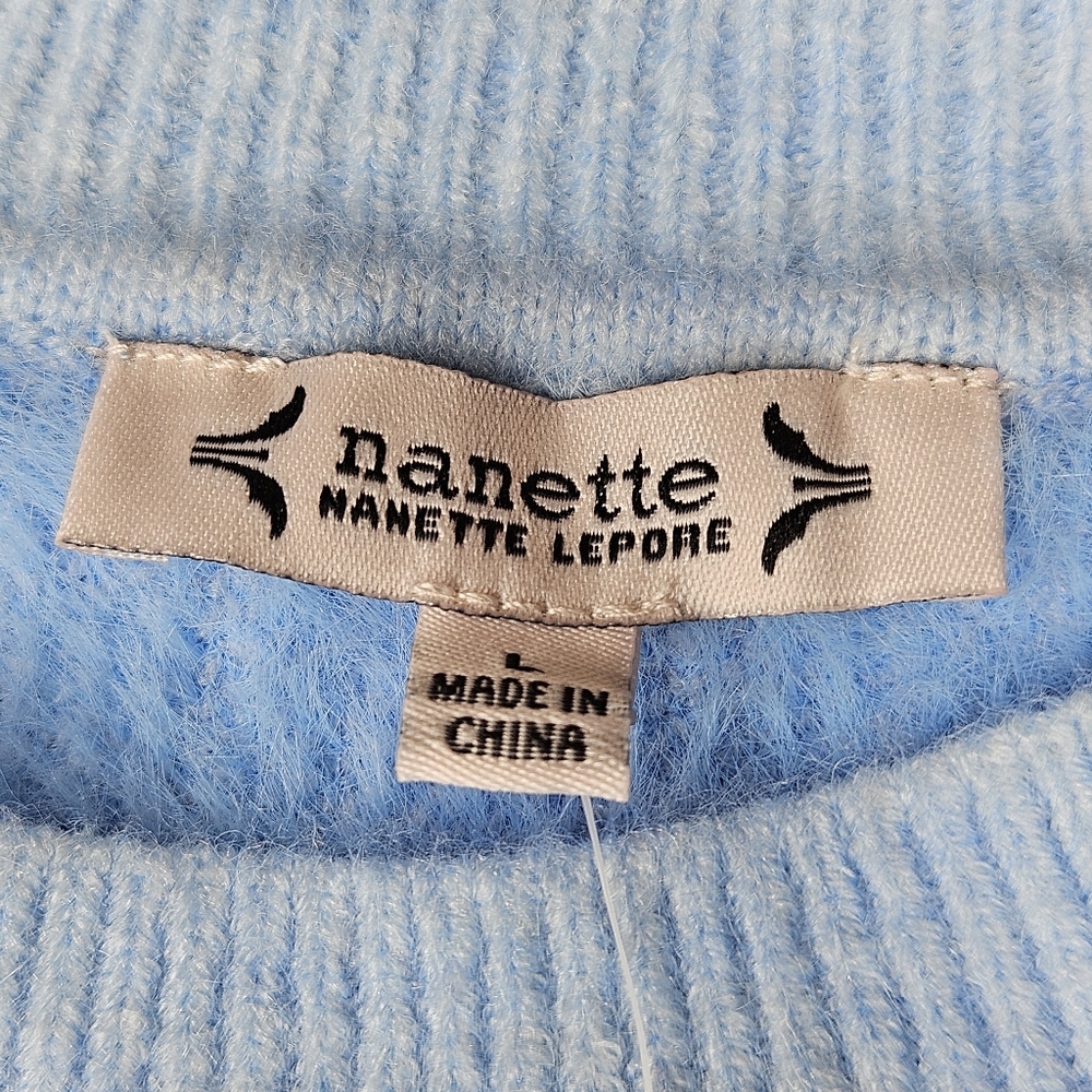 Nanette Lepore Blue Floral Sweater - Picture 6 of 11